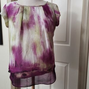 Milano medium Petite lined blouse pleated front